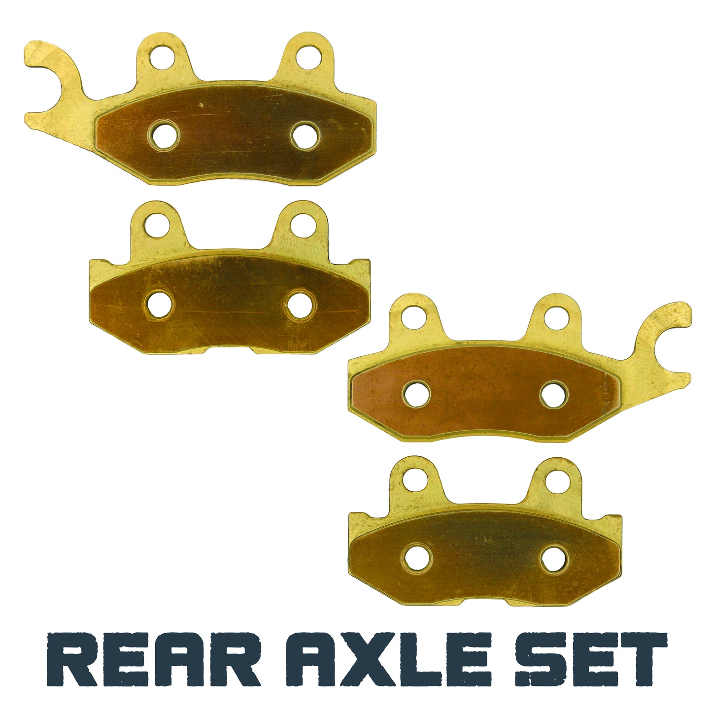 Traild solid brass brake pad rear axle set
