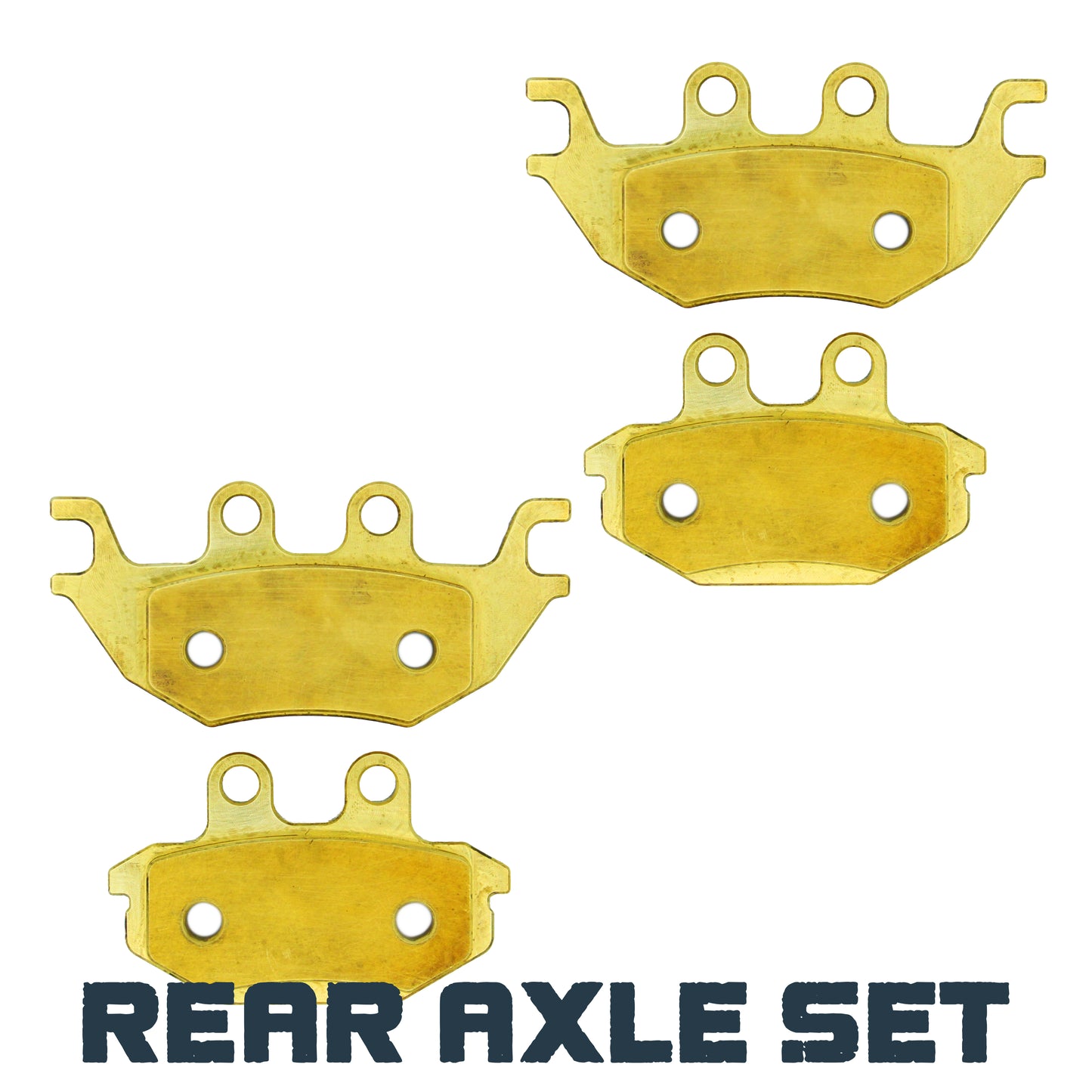 Kawasaki Mule Pro DX/DTX/FX/FXT/FXR 2015-2025 Brass Brake Pad Set