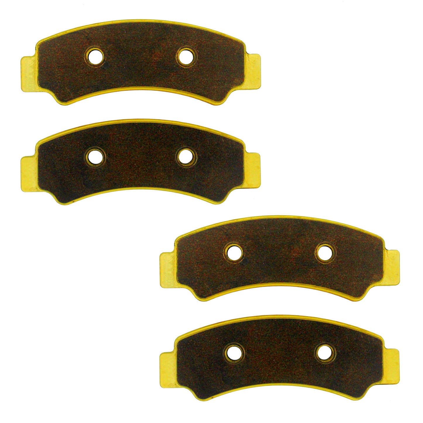 Traild B726X2 Brass Brake Pad Set - Face View