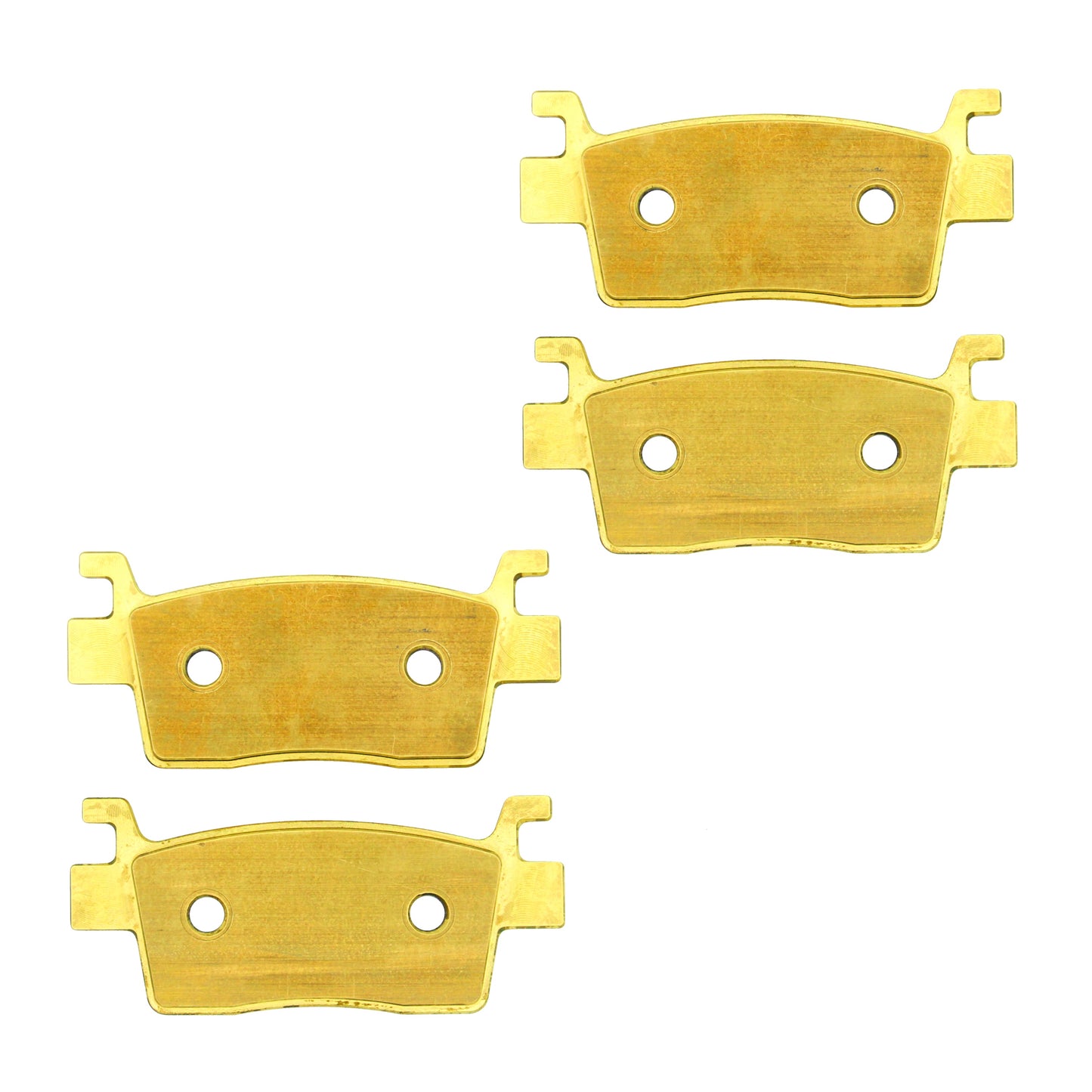 Traild B739X2 Brass Brake Pad Set - Face View