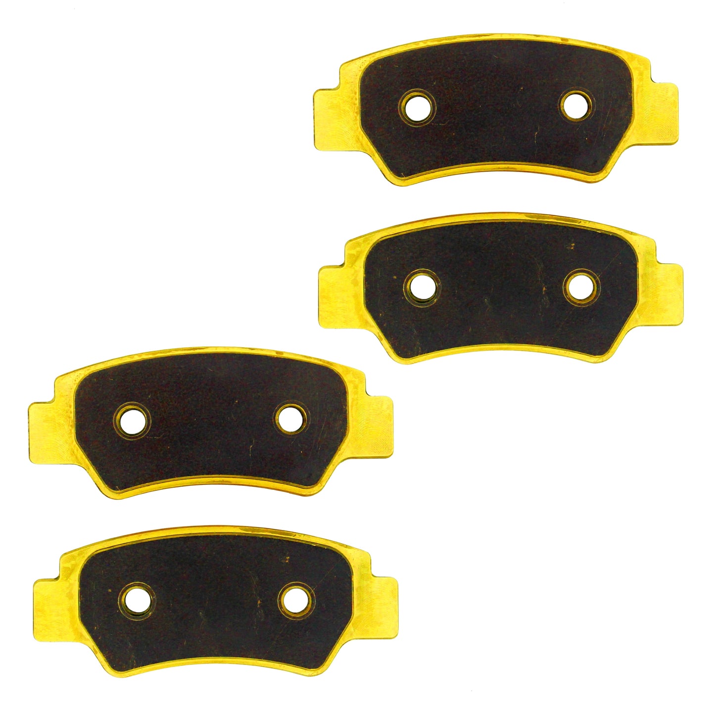 Traild B747X2 Brass Brake Pad Set - Face View