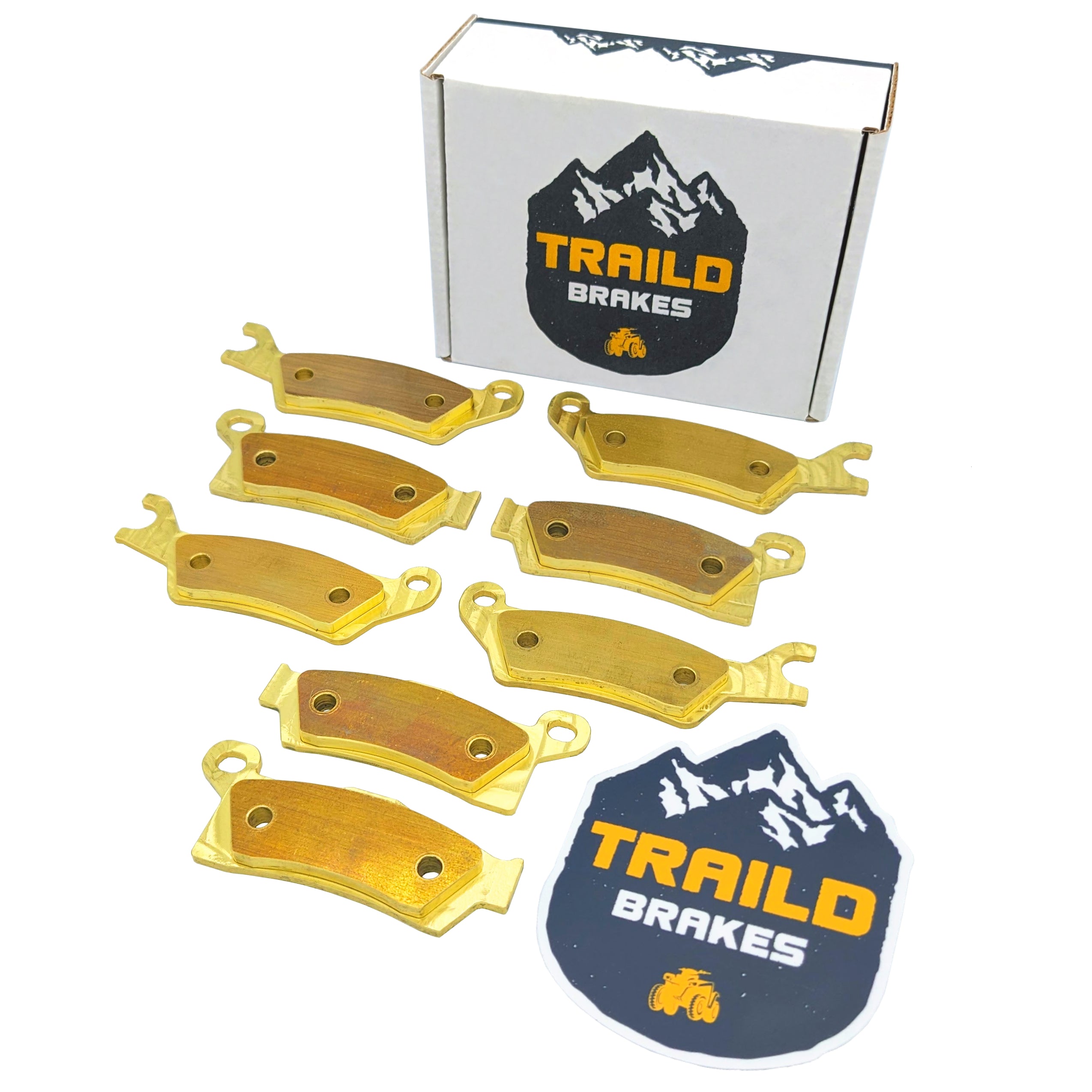 Race-Driven MudRat Brake Pads For Can-Am Outlander 1000 XMR (2013-2018) - Front & Rear, Sintered Metal, High Performance