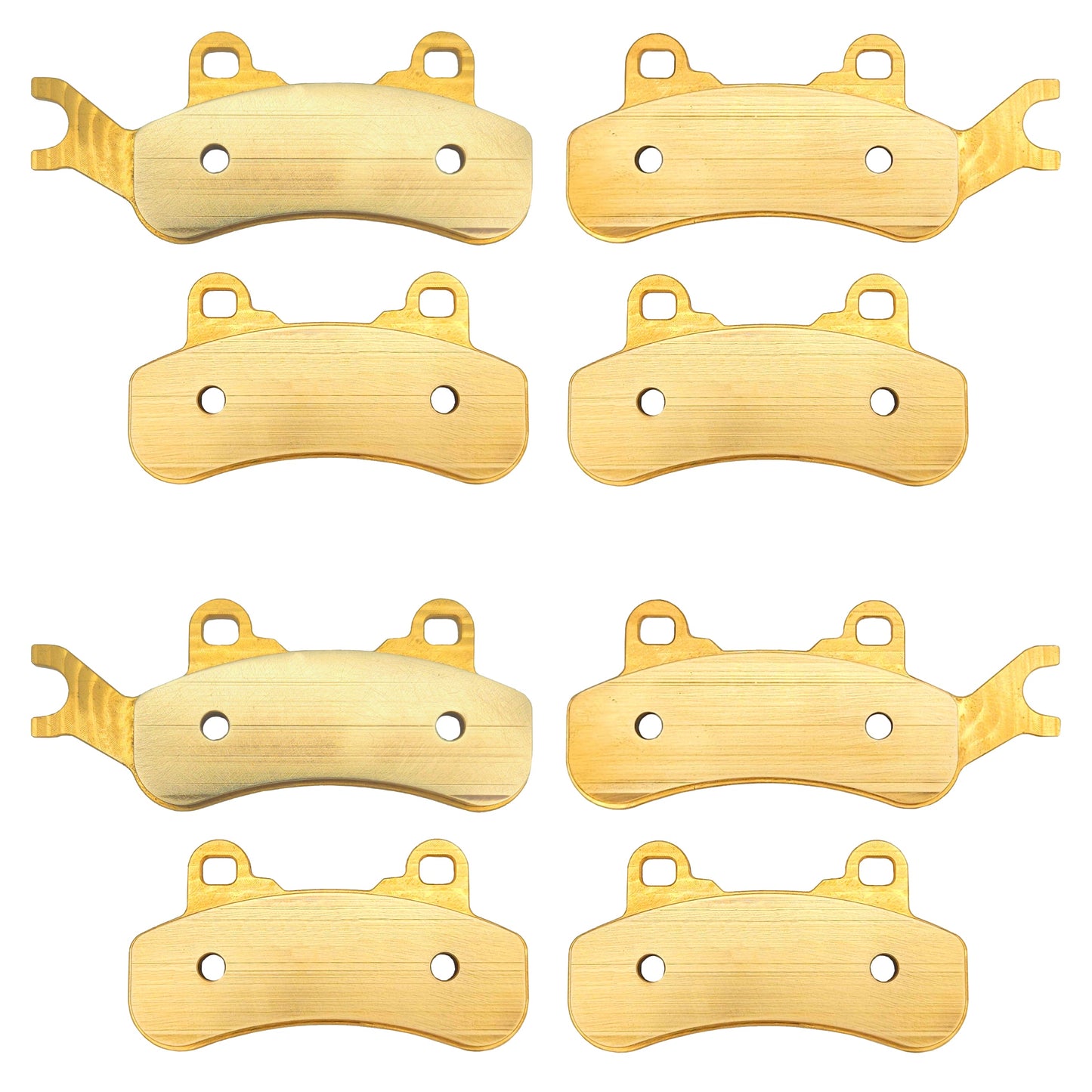 Can-Am Defender MAX HD7 HD8 HD9 HD10 6x6 & PRO 2017-2025 Front & Rear Brass Brake Pad Set