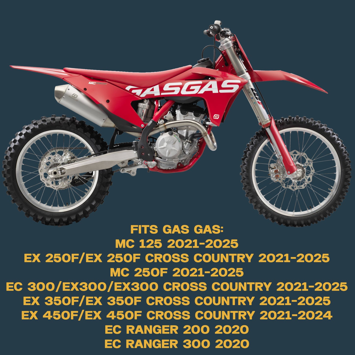 Gas Gas MC125/EX250F/MC250F/EC300/EX350F/EX450F 2021-2025 Ceramic Brake Pad Set