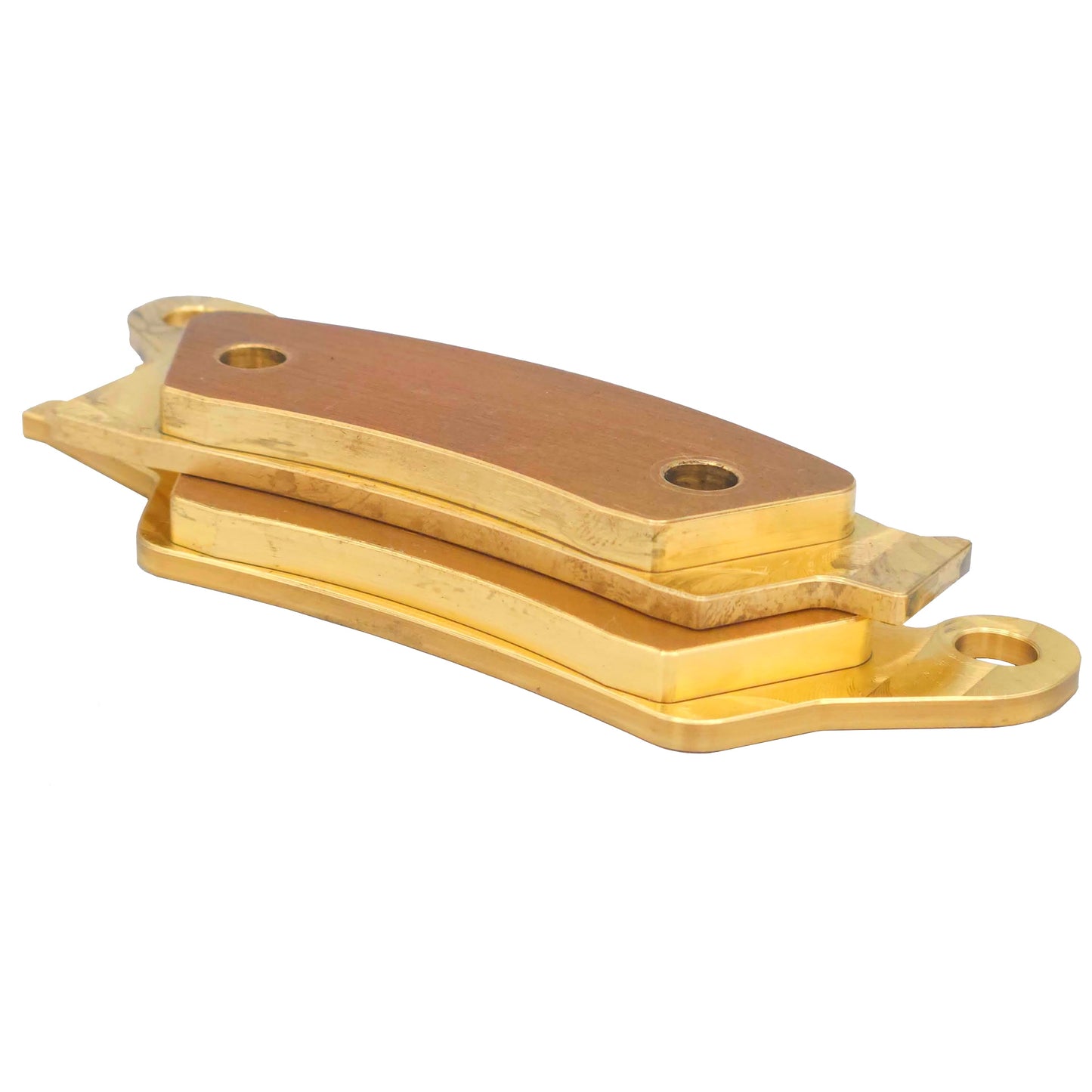 Traild FA617B Brass Brake Pads Stacked - Thickness View