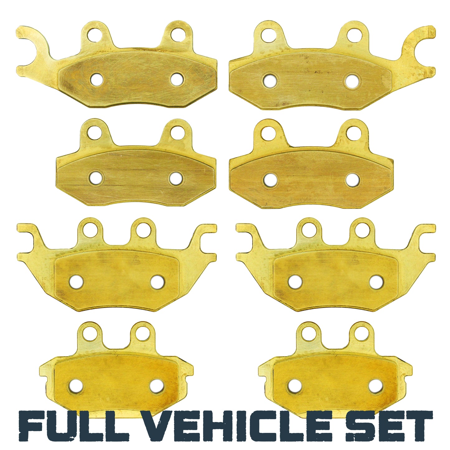 Kawasaki Mule Pro DX/DTX/FX/FXT/FXR 2015-2025 Brass Brake Pad Set