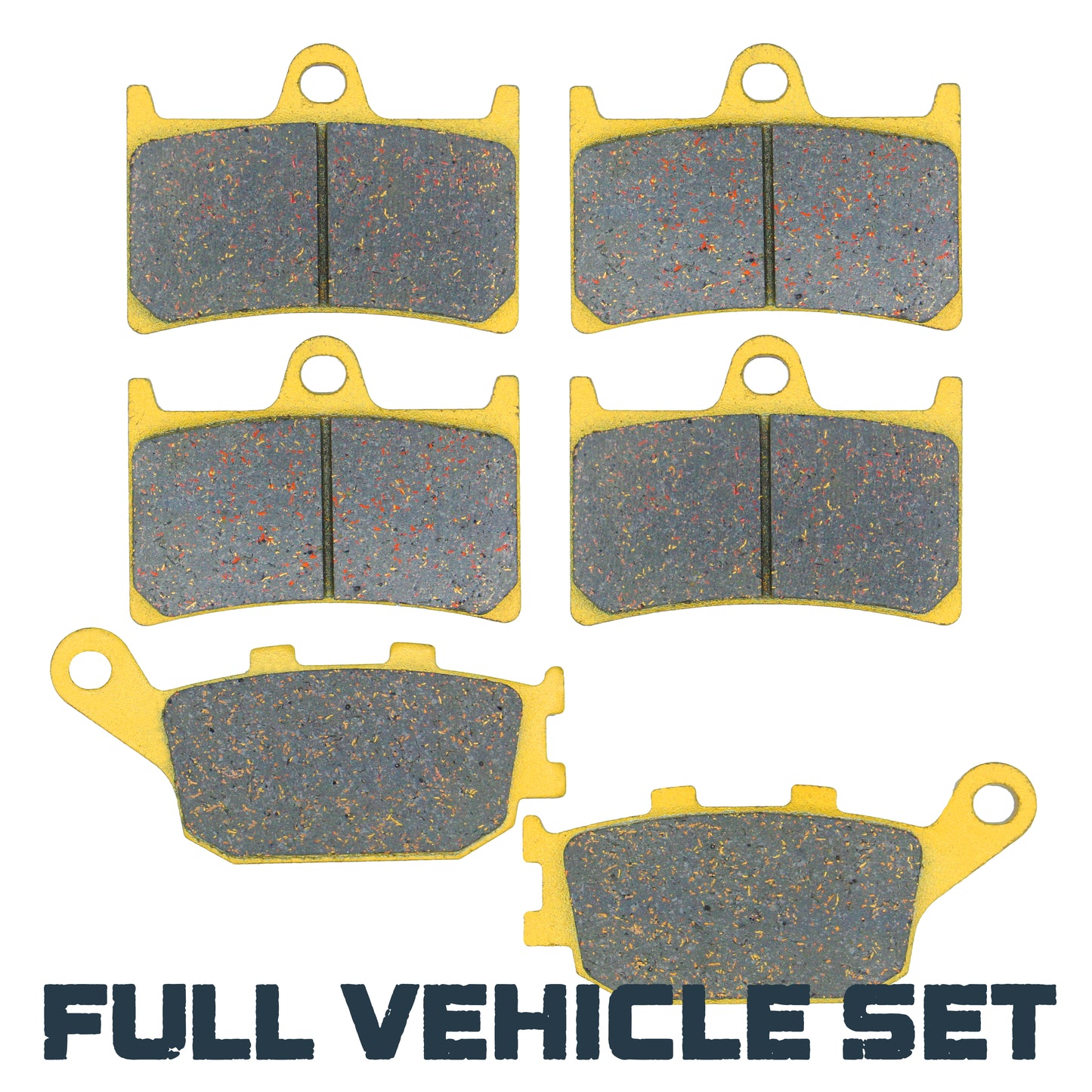 Yamaha YZFR6/YZFR1/FZ7/FZ8/FJ9/FZ10/FZ1/MT07/MT09/MT10/XSR 900 Ceramic Brake Pad Set 2003-2025