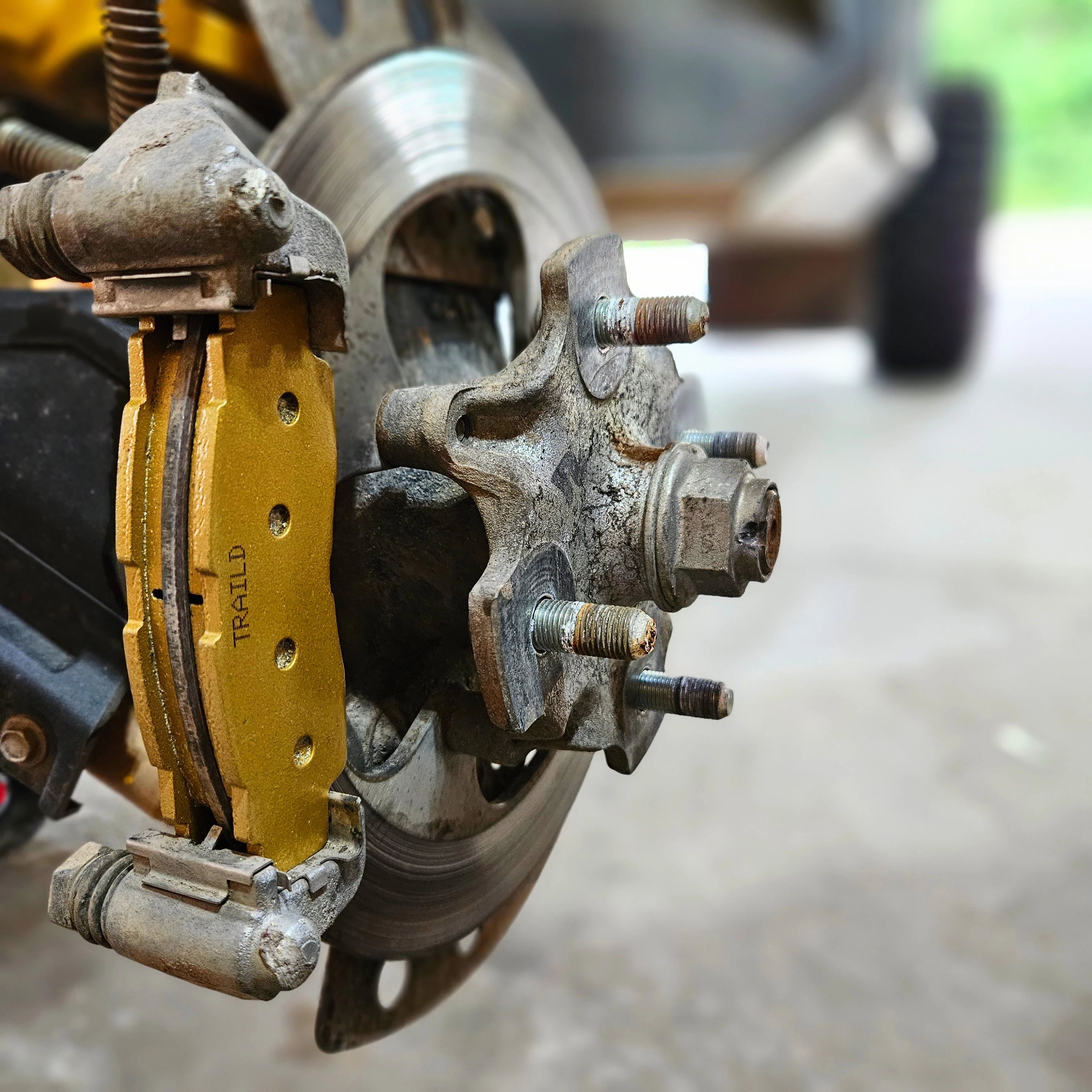 Traild Automotive Grade Ceramic brake pads installed