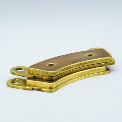 Traild B001 Brass Brake Pads Stacked - Thickness View