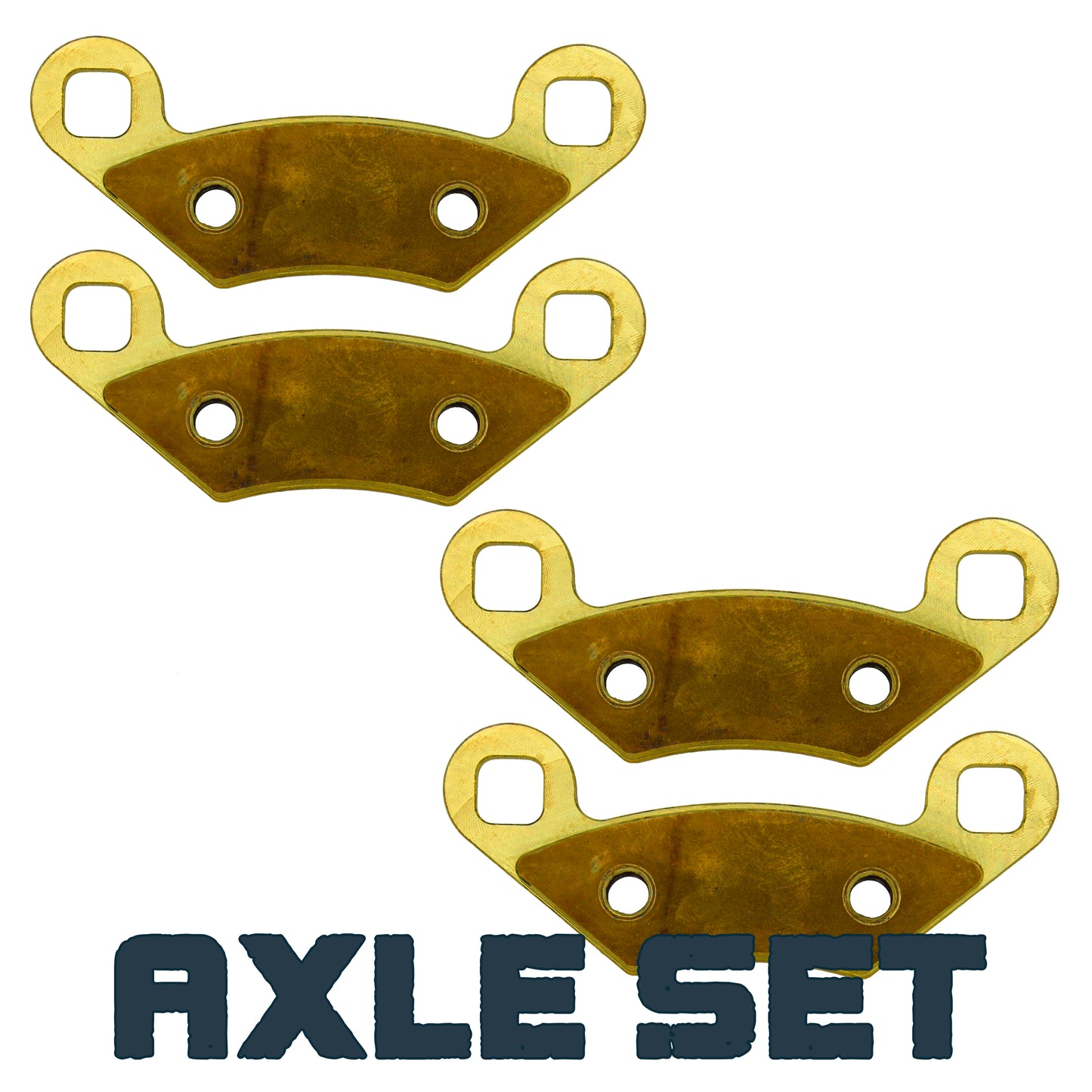 Traild solid brass brake pads - Axle Set