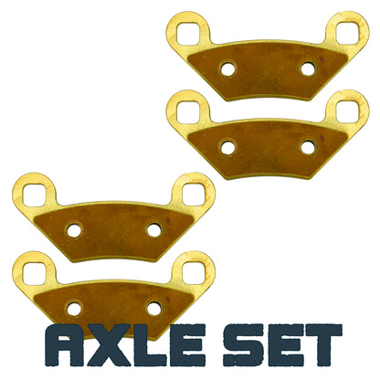 Traild solid brass brake pads - Axle Set