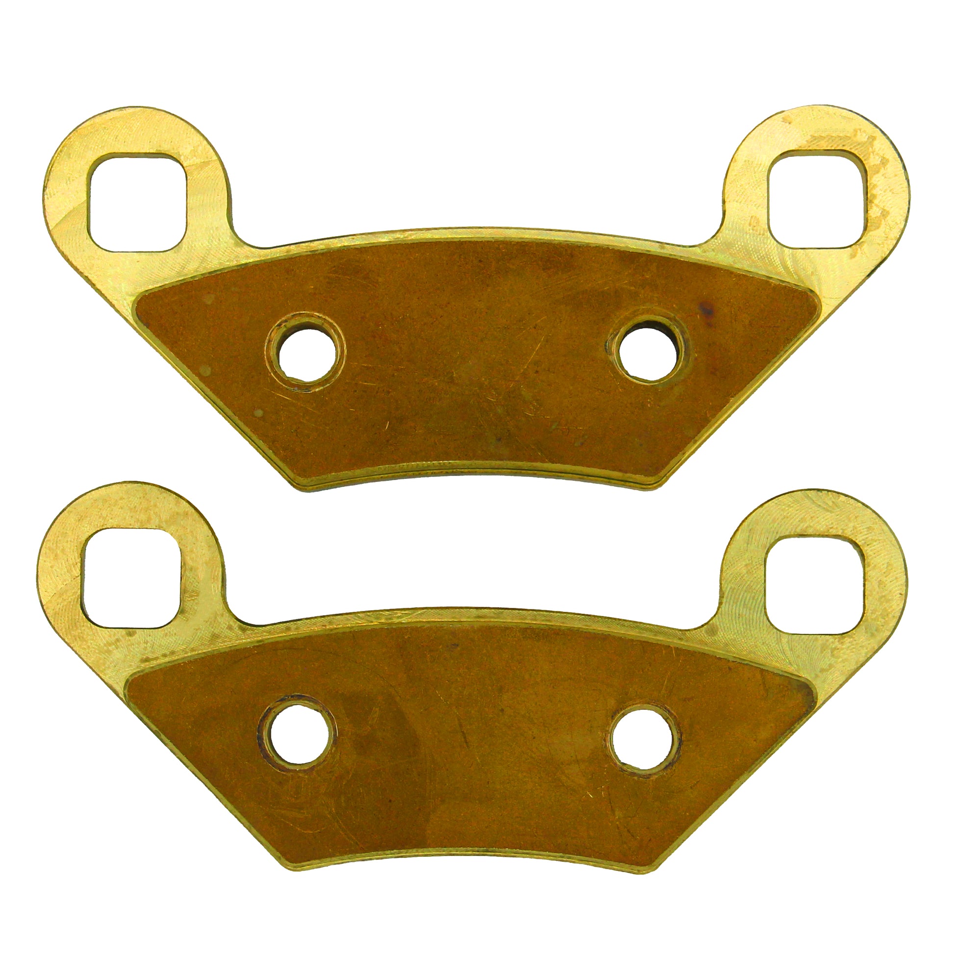 Traild solid brass brake pads - face view
