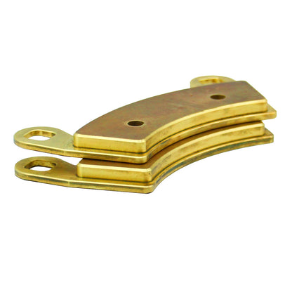 Traild B656 Brass Brake Pads Stacked - Thickness View