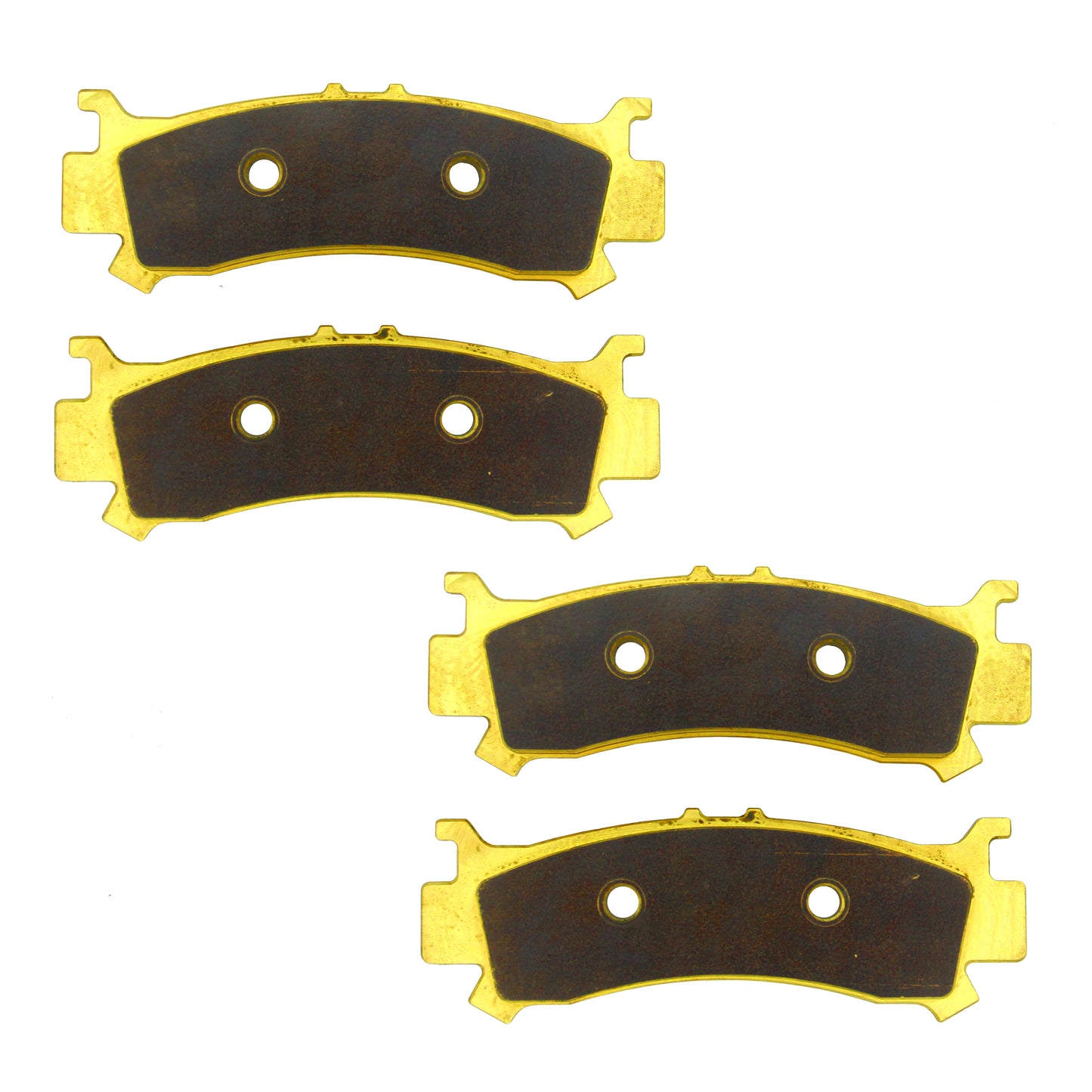 Traild B701702X2 Brass Brake Pad Set - Face View