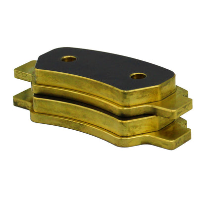 Traild B747 Brass Brake Pads Stacked - Thickness View