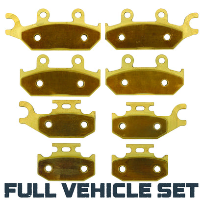 Traild solid brass brake pads for Can Am face view