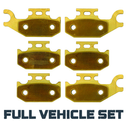 Traild brass brake pad set full vehicle set for Can Am