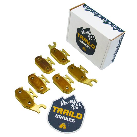 Traild Brass Brake Pad Set for Can Am Package View