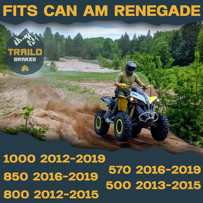 Traild brakes fitment information for Can Am Renegade