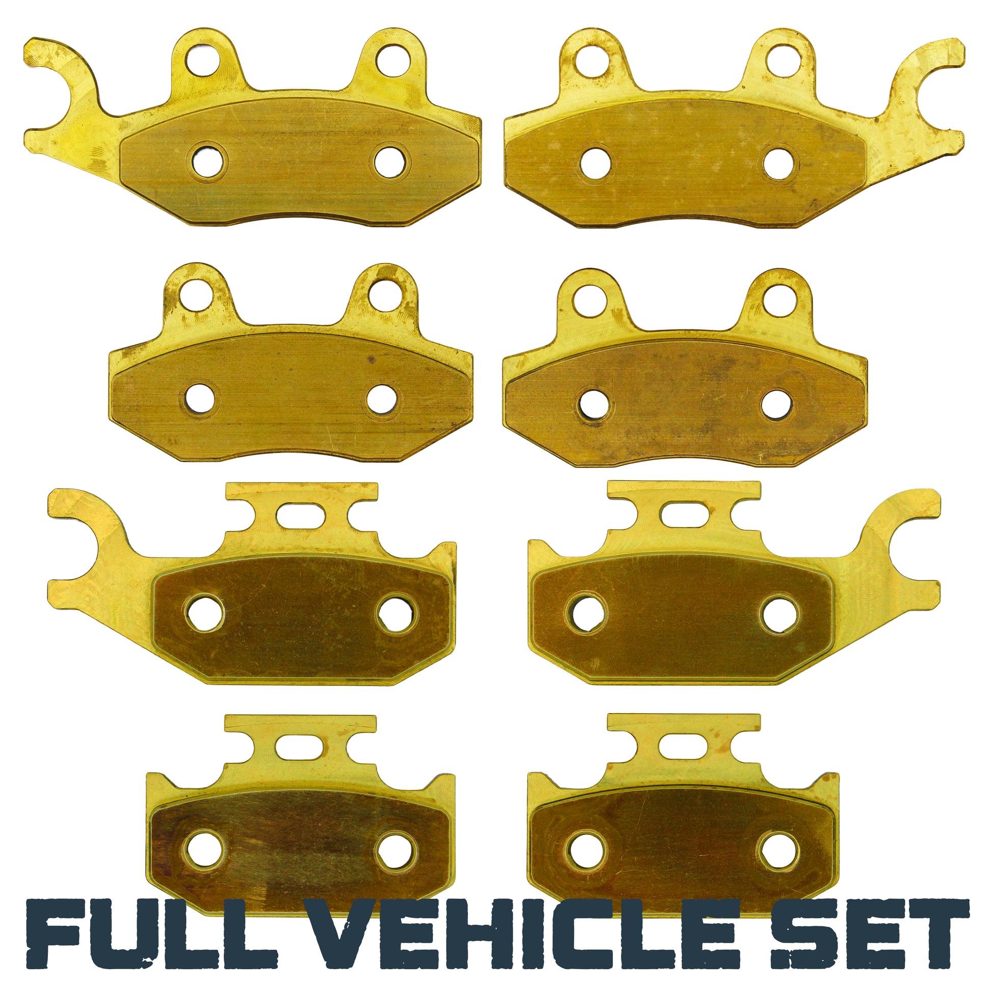 Traild brass brake pads for GEN1 Can Am Maverick face view