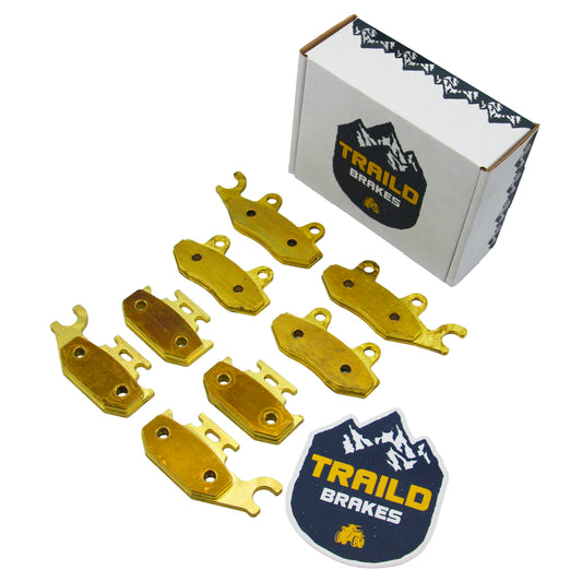 Traild brass brake pads for GEN1 Can Am Maverick package view