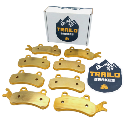 Traild Brass Brake Pad Set for Can-Am Maverick in Packaging - No Background