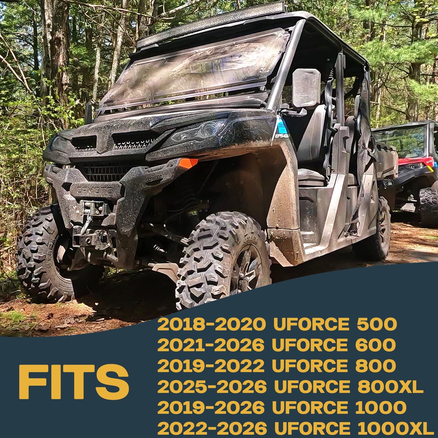 CFMoto UFORCE 500/600/800/1000 2018-2026 Brass Brake Pad Set