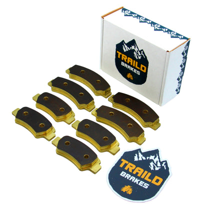 Traild Brass Brake Pad Set for CFMoto in Packaging