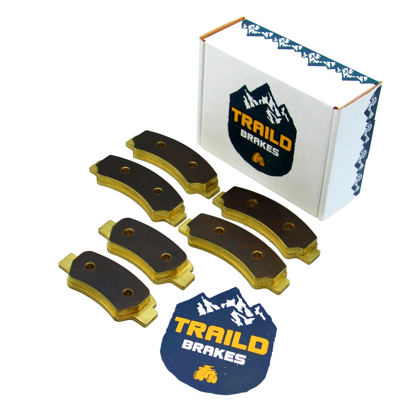 Traild Brass Brake Pad Set for CFMoto in Packaging