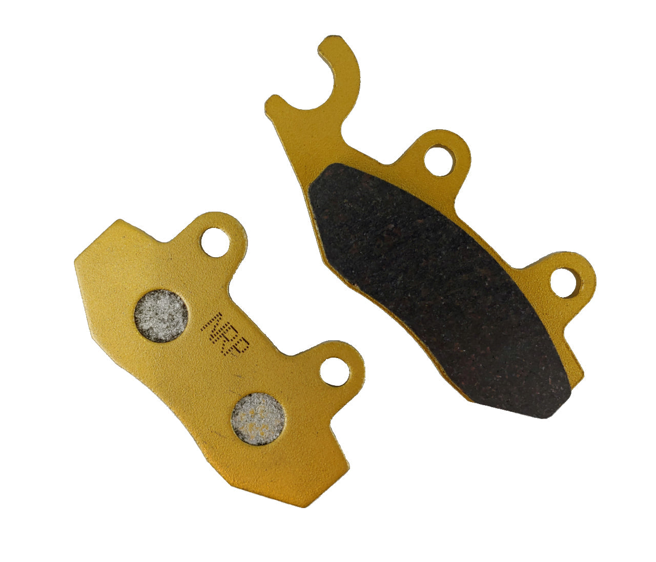 Traild FA135 Ceramic Brake Pad Front Back and Angle - No Background