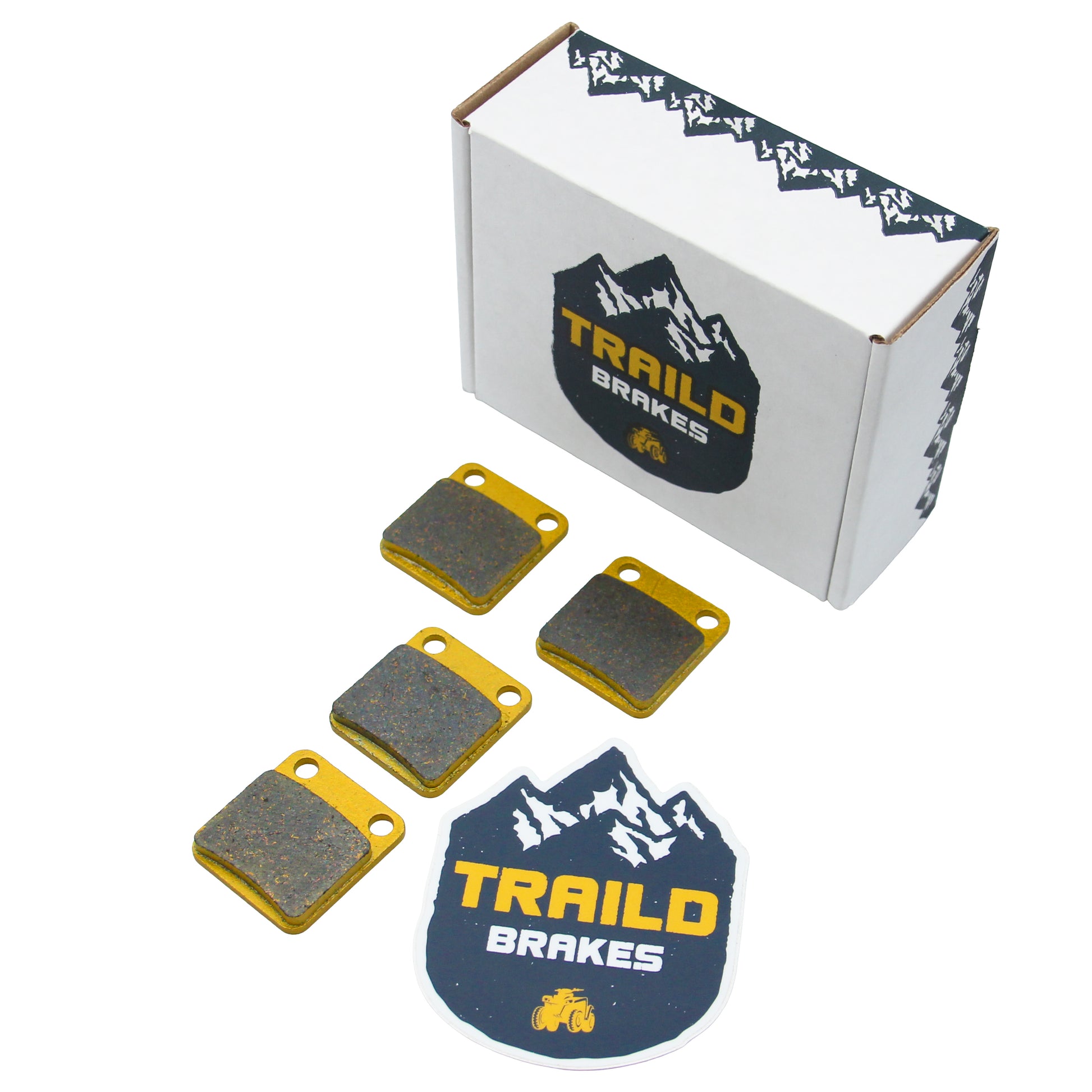 Traild Ceramic Brake Pad Axle Set for Yamaha Kodiak 450 in Packaging