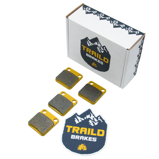 Traild Ceramic Brake Pad Axle Set for Yamaha Kodiak 450 in Packaging