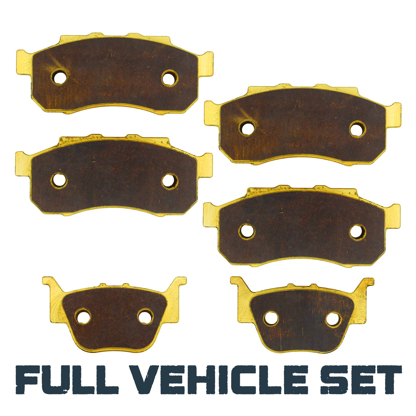 Honda Pioneer 700/520/500 2014-2025 Brass Brake Pad Set