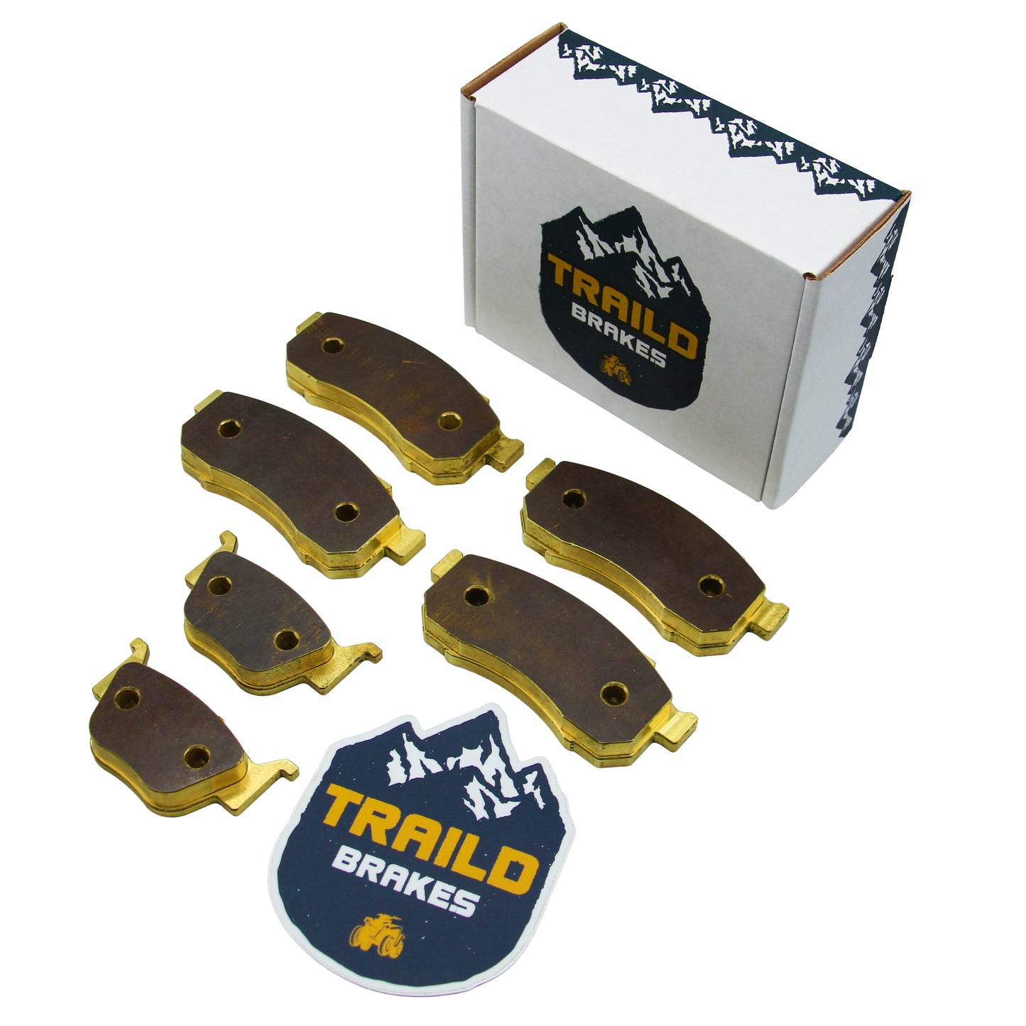 Honda Pioneer 700/520/500 2014-2025 Brass Brake Pad Set