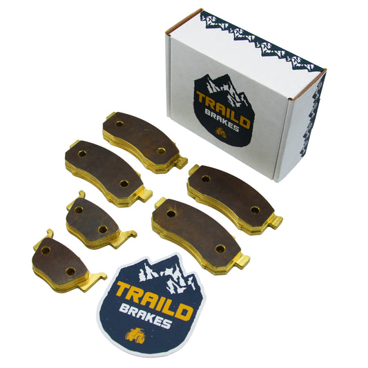 Honda Pioneer 700/520/500 2014-2025 Brass Brake Pad Set