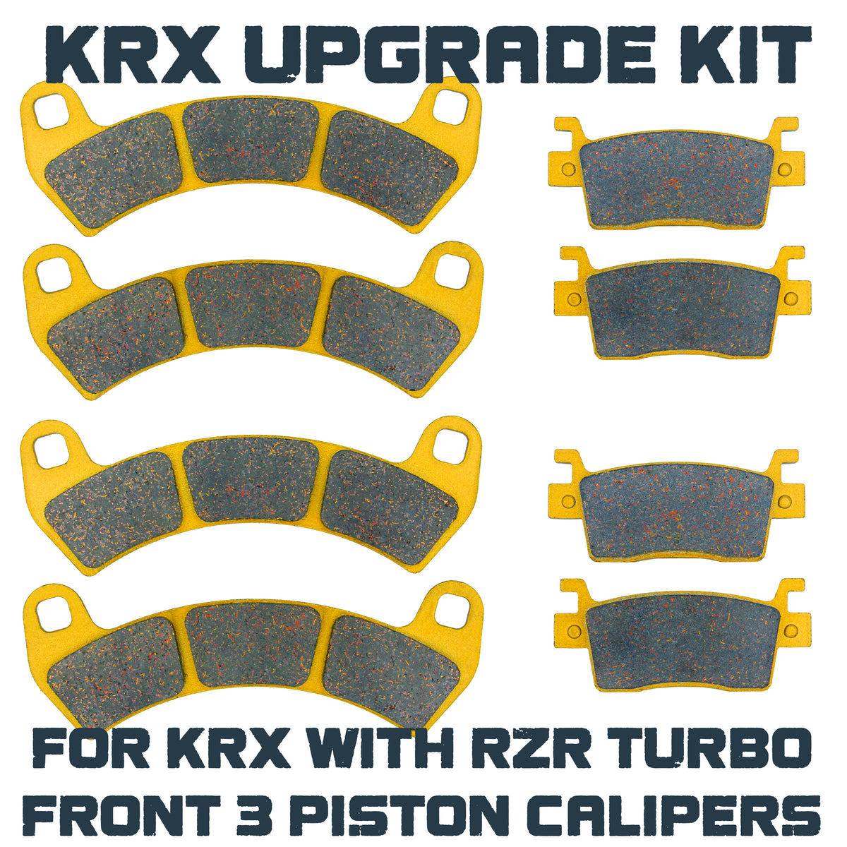 Kawasaki KRX 1000 2020-2026 Upgraded 3-Caliper Pad Set