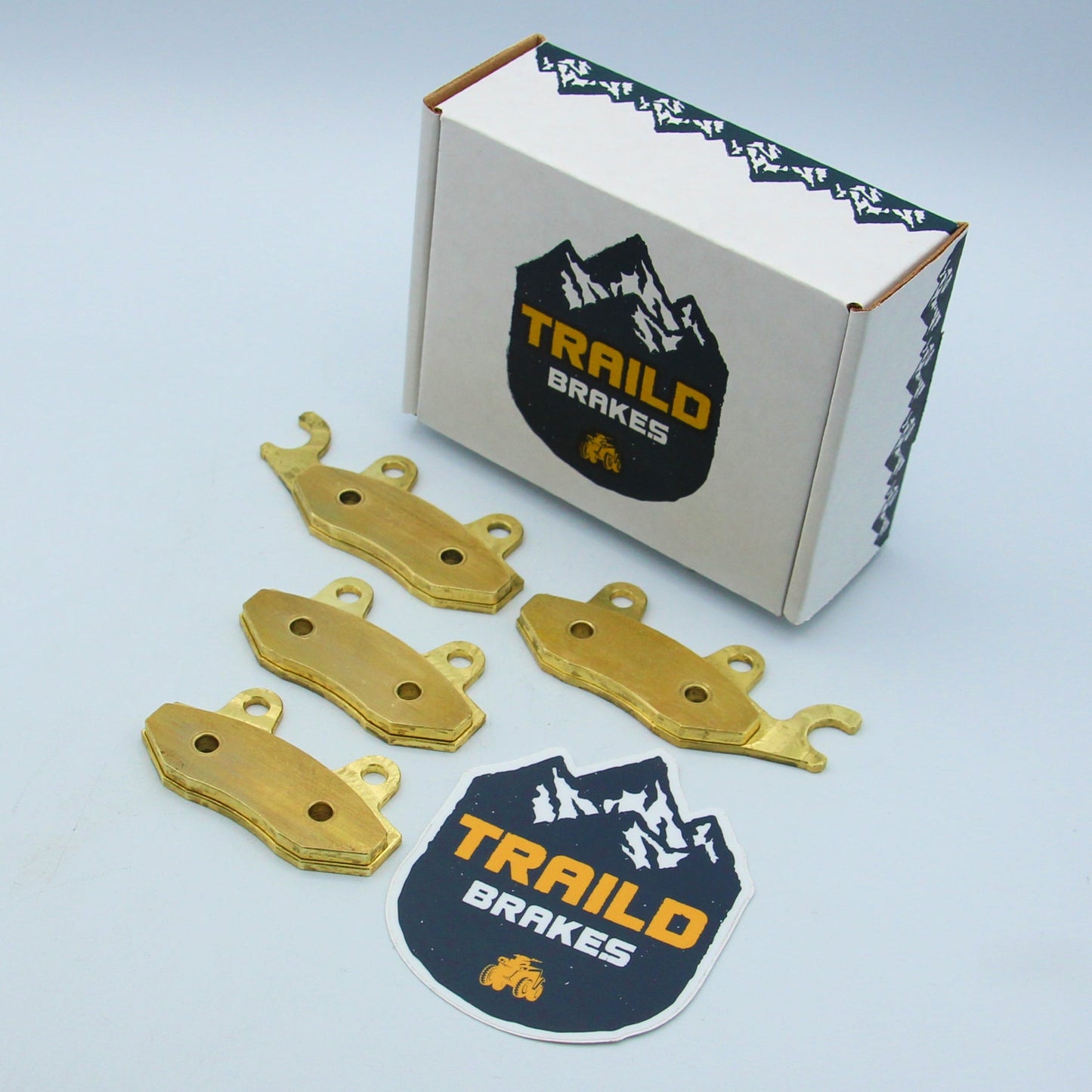 Traild Brass Brake Pad Set for Kawasaki Teryx in Temporary Packaging