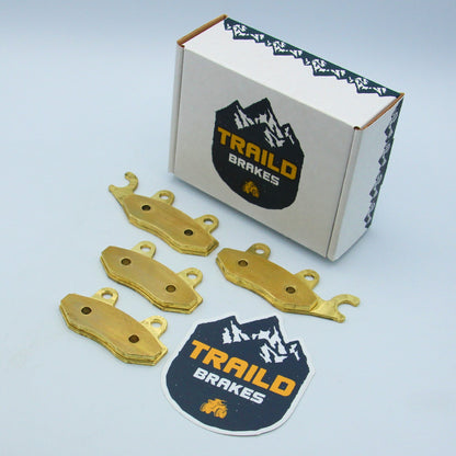 Traild Brass Brake Pad Set for Kawasaki Teryx in Temporary Packaging