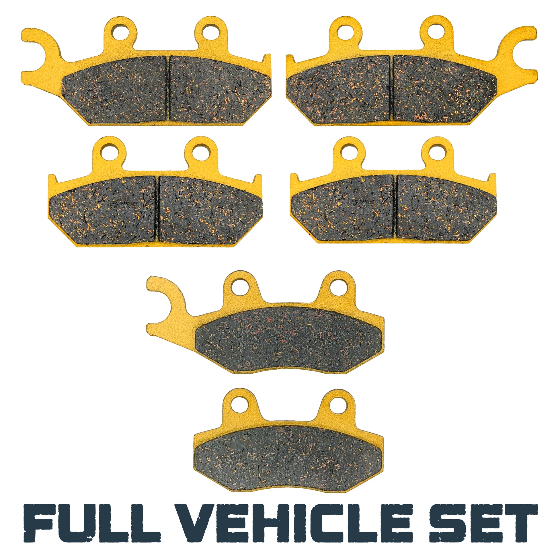 Traild Ceramic Brake Pad Set Face View for Can Am Commander