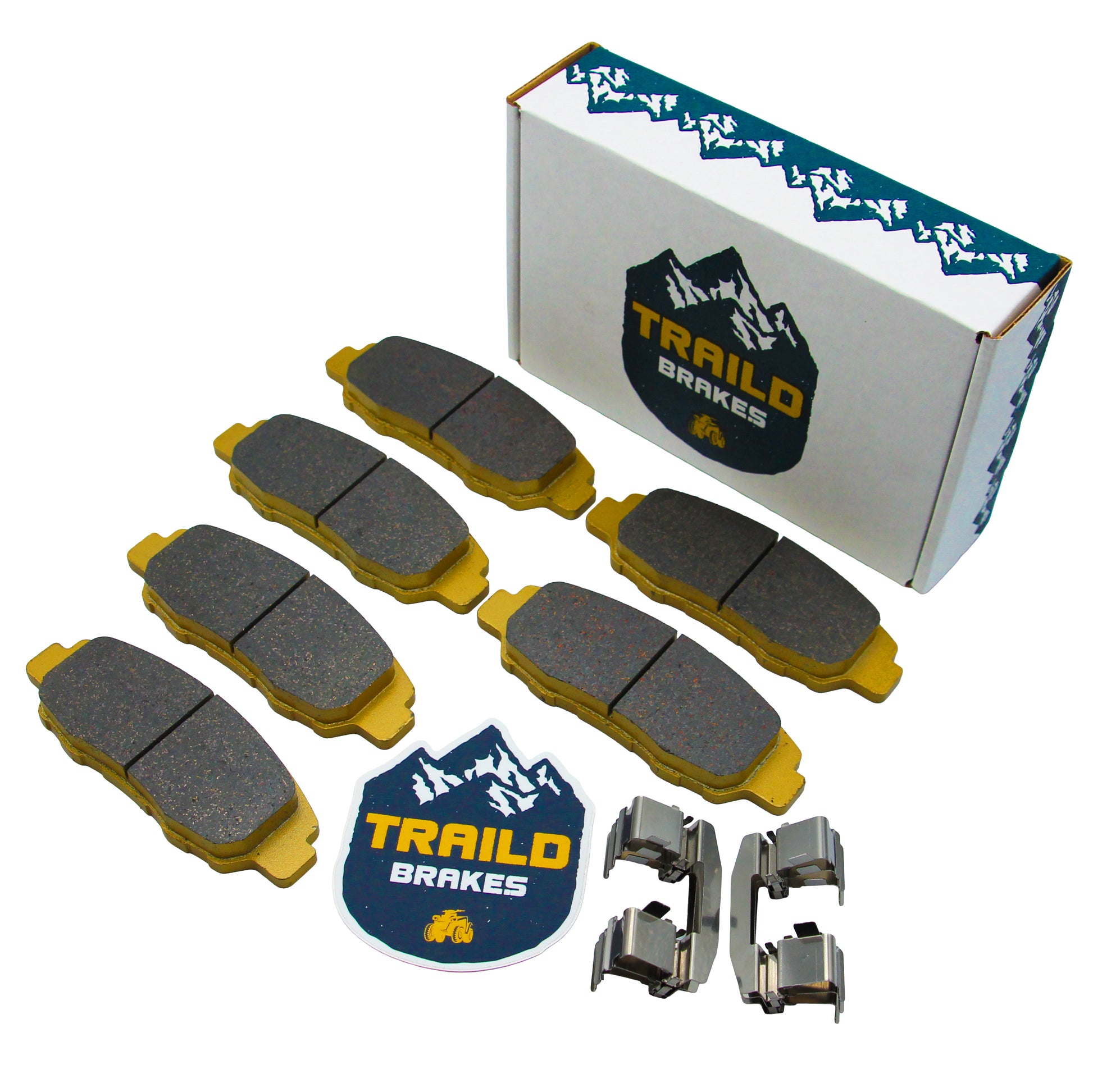 Traild Ceramic Brake Pad Set for Polaris Slingshot in Packaging