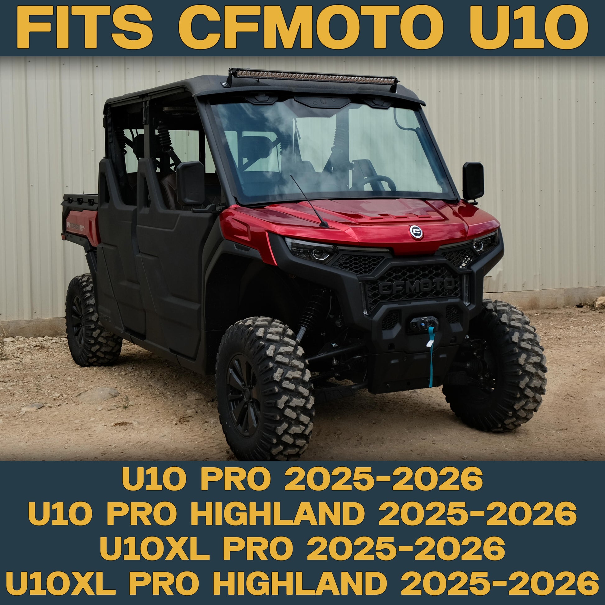 Fitment information for Traild brake pads and rotors for CFMoto U10