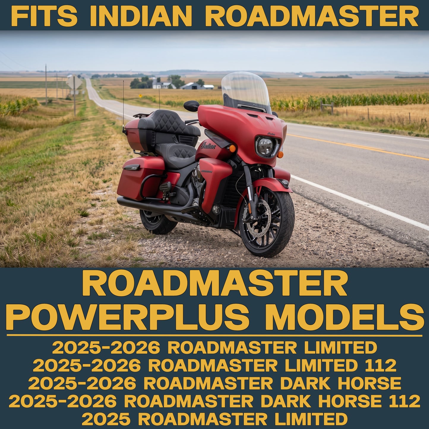 Indian Roadmaster PowerPlus 2025-2026 Ceramic Brake Pad Set