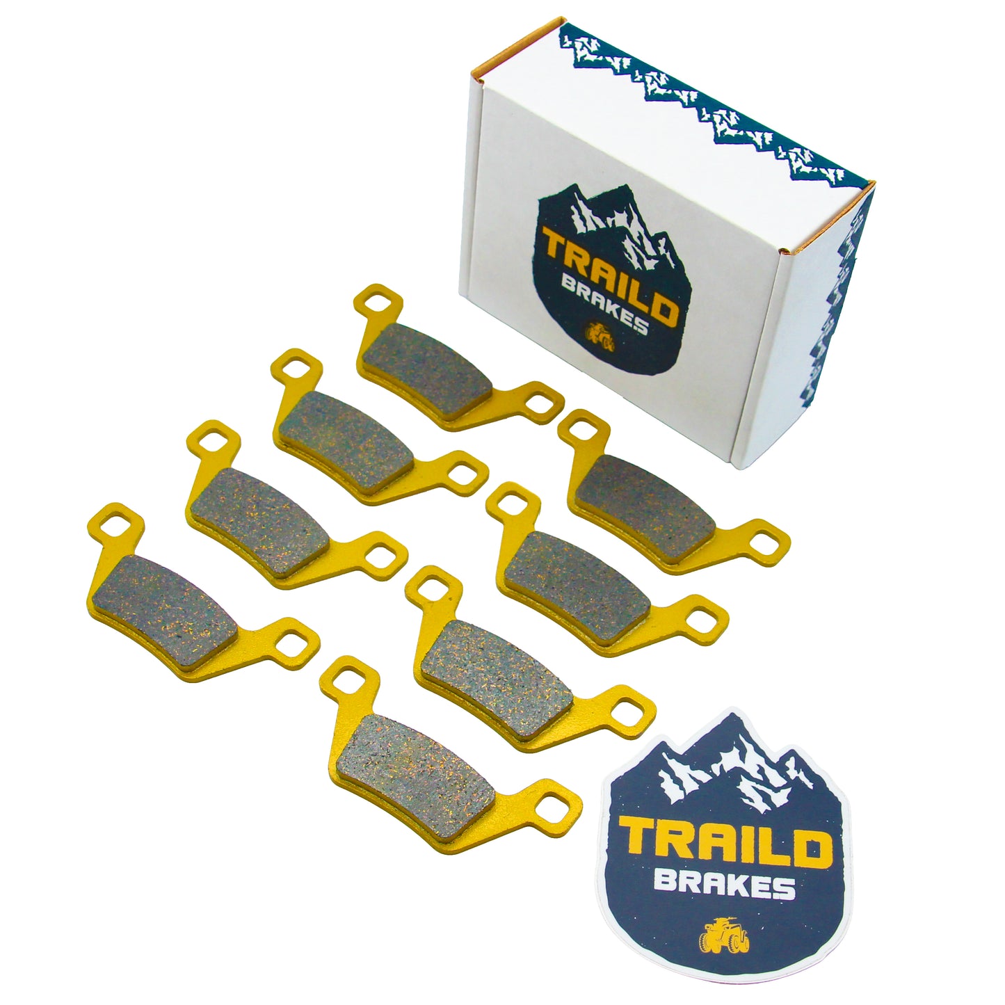 Traild PKC6800 Ceramic Brake Pad Set for Kymco ATVs - Full Package View