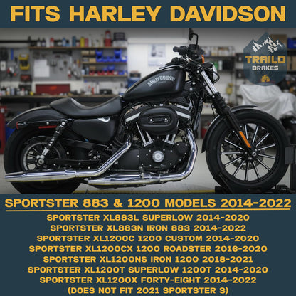 Harley Sportster fitment chart for Traild brake pads