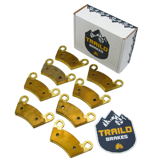 Traild brass brake pad set for Polaris 
Ranger package view