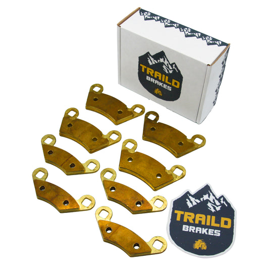 Traild brass brake pad set for Polaris ACE package view