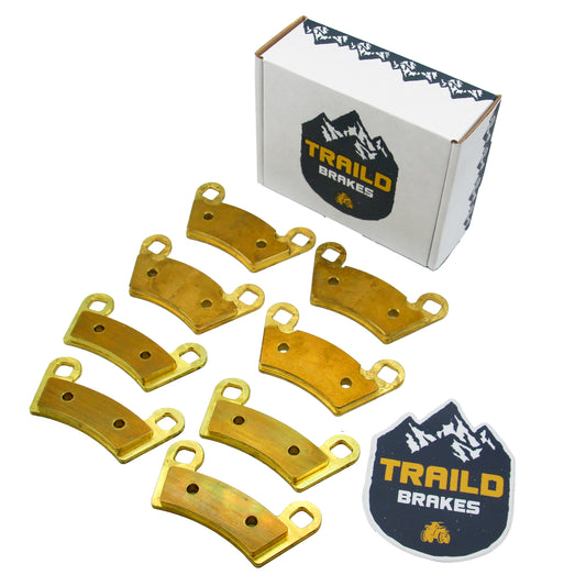 Traild brass brake pad set for Polaris ACE package view