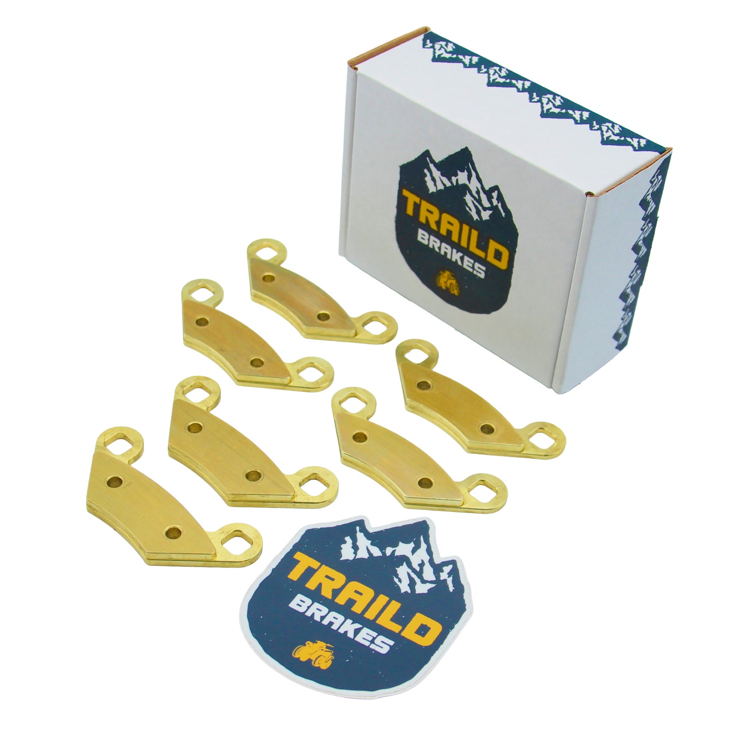 Traild Brass Brake pad set for Polaris Sportsman - Package View