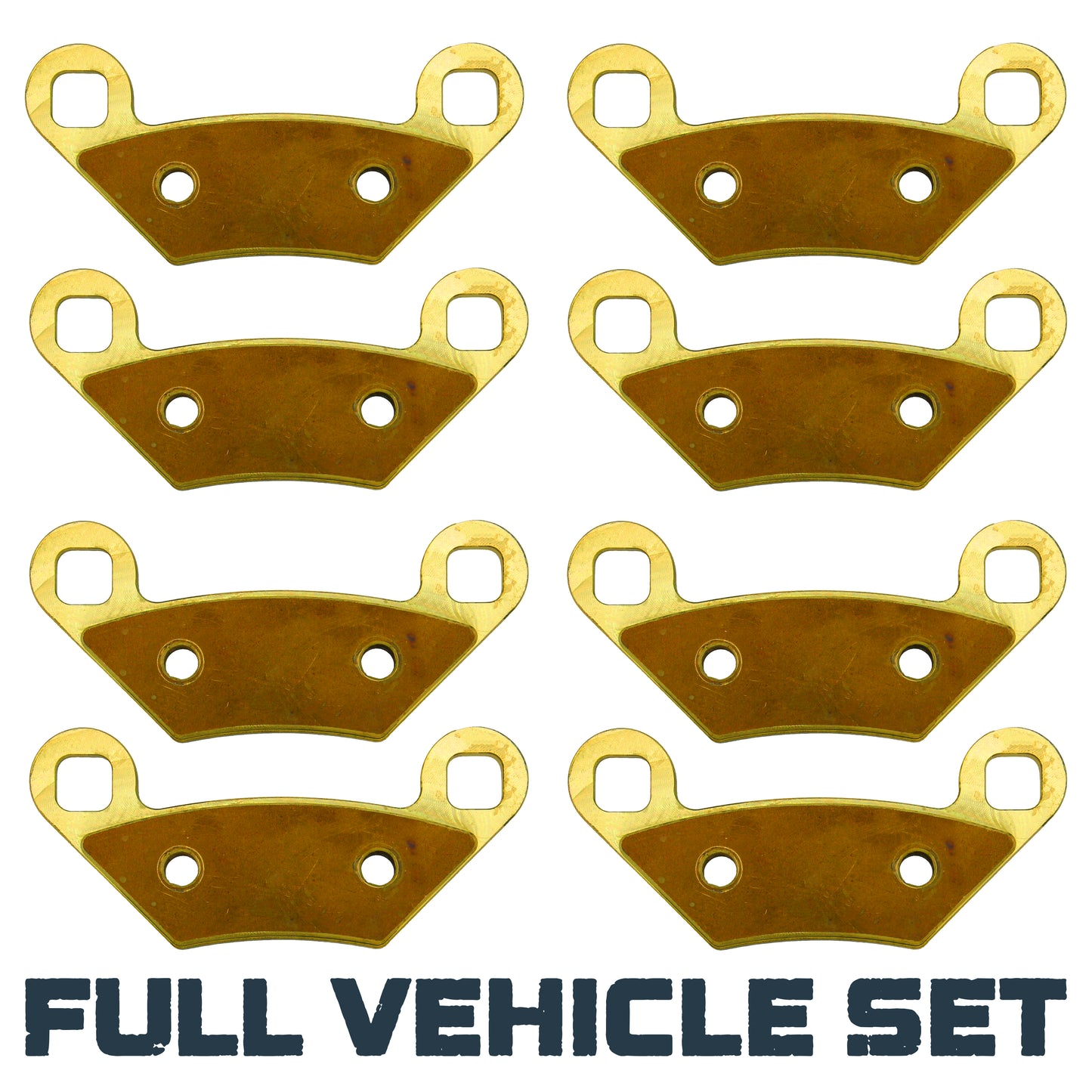 Traild brass brake pad set for Polaris Sportsman & Scrambler - Full Vehicle set