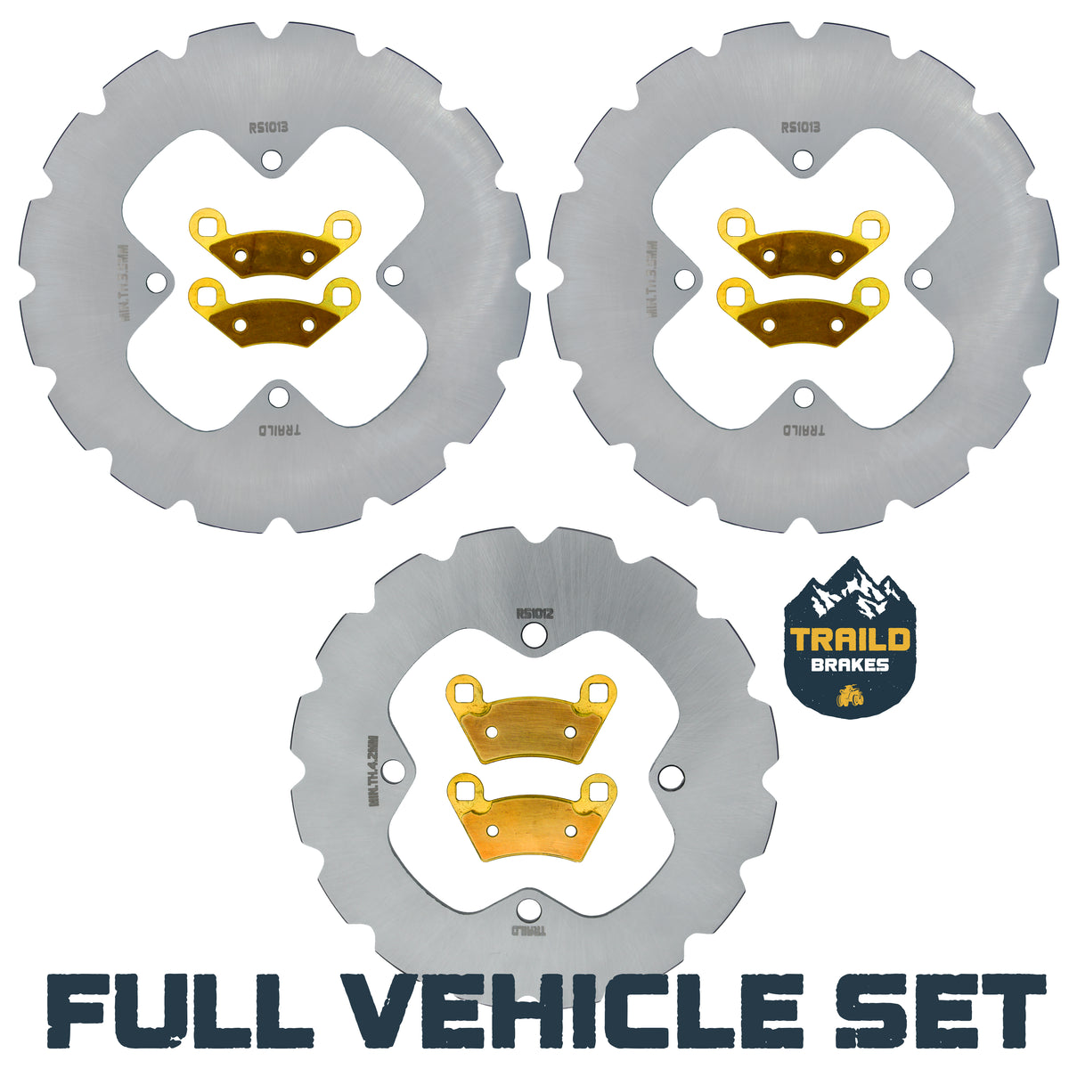 Polaris Sportsman Touring 500 2010-2013 Ridge Rider Rotor and Pad Kit